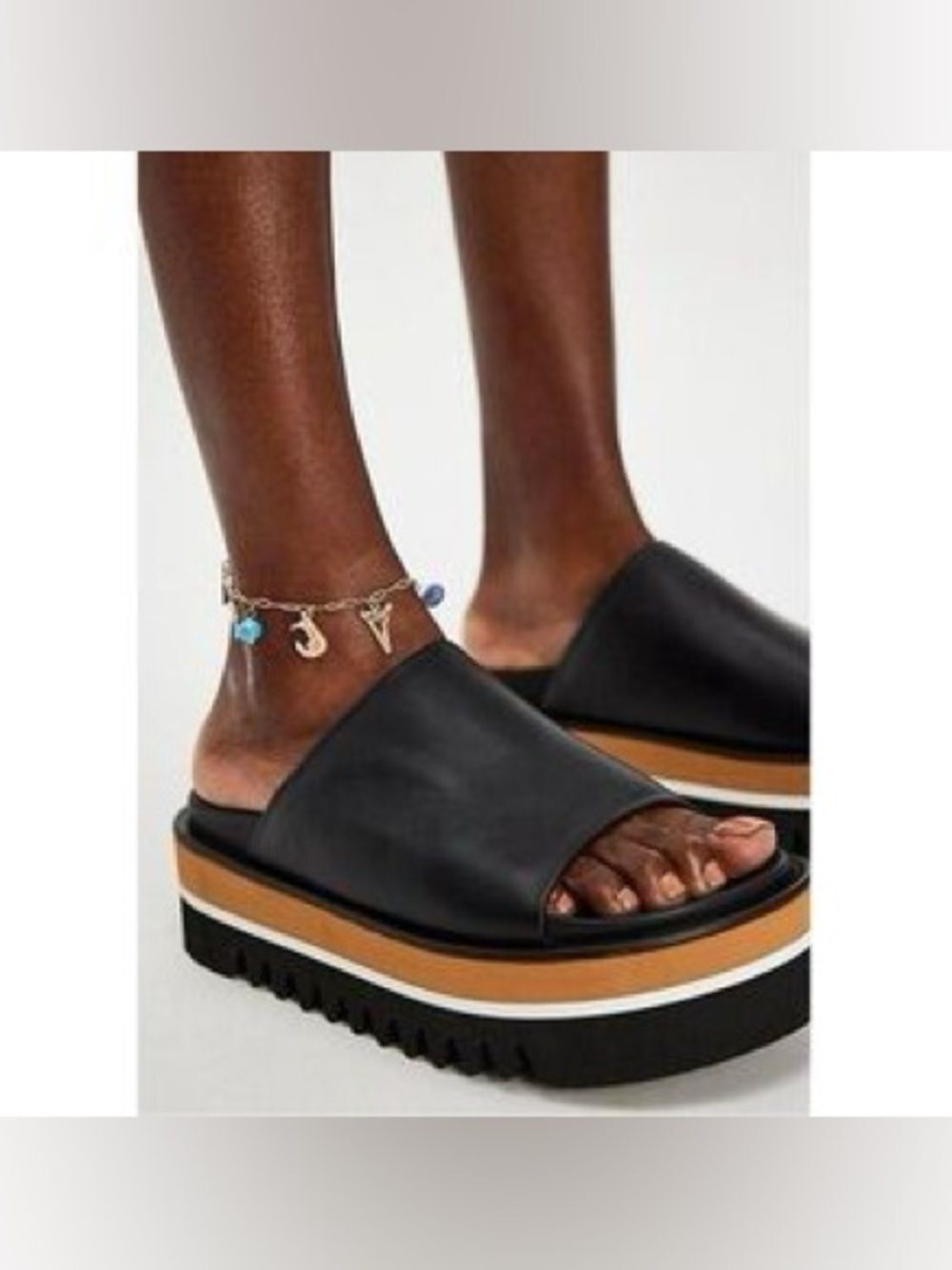 New Free People X Paloma Barcelo Leather Sandal Size 37